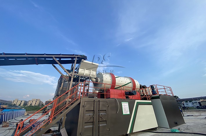 土壤淋洗设备运行现场