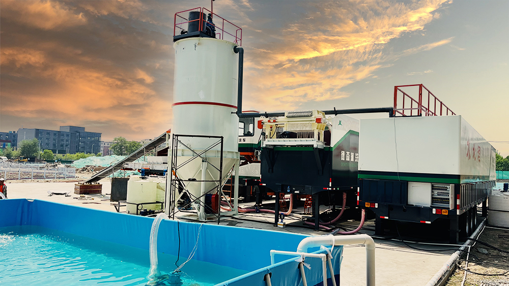 移动式土壤淋洗修复一体机——w66最给力淋洗车