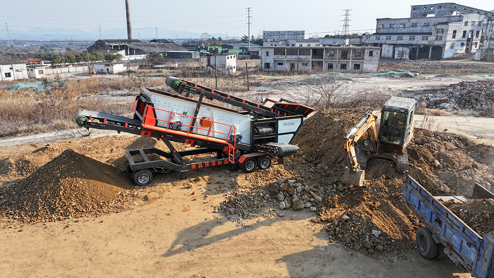 w66最给力移动筛分车